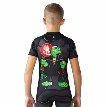 Groundgame rashguard KIDS kame - black
